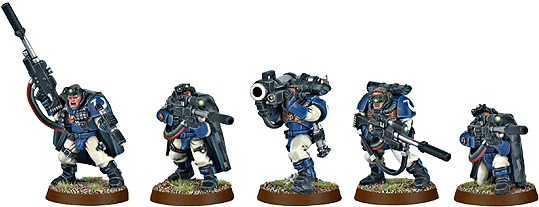Ultramarine Scouts with Sniper Rifle